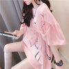 美人度アップ リボン スウィート プリント全2色 半袖Tシャツ<U-8726>