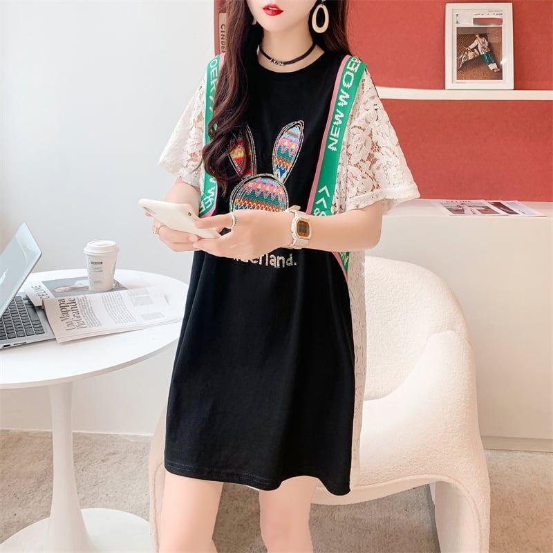スタイリッシュ プリント 一目惚れ Tシャツ カットソー＜U-3265＞