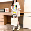 スタイリッシュ プリント 一目惚れ Tシャツ カットソー トップス＜U-3135＞