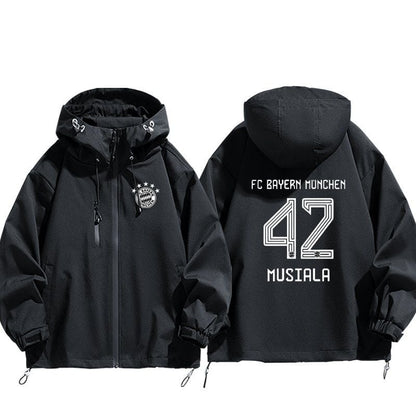 絶対欲しい   撥水加工 バックビッグロゴ 男女兼用 3色展開 マウンテンパーカー U-12853