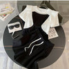 新商品 ホットダイヤモンド 絶対欲しい 切り替え 半袖 Tシャツ ショートパンツ セットアップ<U-8864>