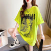 美人度アップ 切り替え ファッション プリント Tシャツ カットソー＜U-3399＞