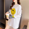 個性的なデザイン 切り替え 一目惚れ プリント Tシャツ カットソー＜U-3657＞
