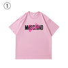 絶対流行 カジュアル 早い者勝ち ルーズ プリント全3色 2種選択可 男女兼用 半袖Tシャツ<U-9030>