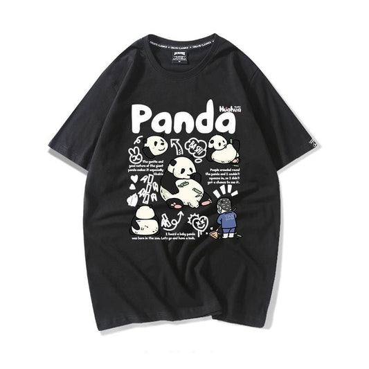 売り切れ必至 カジュアル ファッション感満々 アバンギャルド プリント カップル 全7色 半袖 Tシャツ <U-9320>