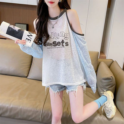 大人気 ラウンドネック スウィート 長袖 Tシャツ ＜U-8629＞