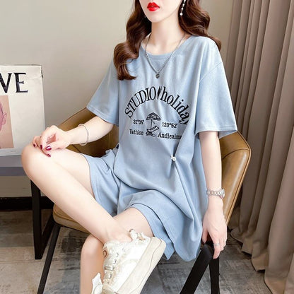 着心地抜群 切り替え 女性力を高める Tシャツ＋ショートパンツ セットアップ＜U-3612＞