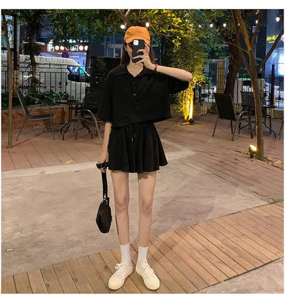 好感度UP ファッション 今季マストバイ 個性派 半袖Ｔシャツⅹパンツセット<U-11569>