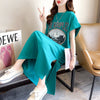 好感度満載 プリント 美感いっぱい Tシャツ カットソー ワンピース＜U-3599＞