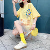 個性的なデザイン プリント 着心地抜群 Tシャツ カットソー ワンピース＜U-3607＞