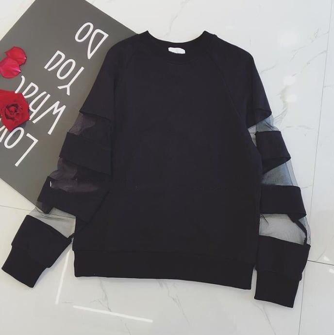 合わせやすい ラウンドネック デイリー 無地 切り替え スウェット パーカー＜U-2128＞
