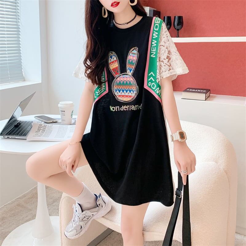 スタイリッシュ プリント 一目惚れ Tシャツ カットソー＜U-3265＞