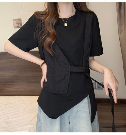 売れ筋 着回し力抜群 定番シンプル 売り切れ必至 全2色 Tシャツ <U-11999>