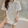スタイリッシュ ラウンドネック 一目惚れ Tシャツ カットソー＜U-2982＞