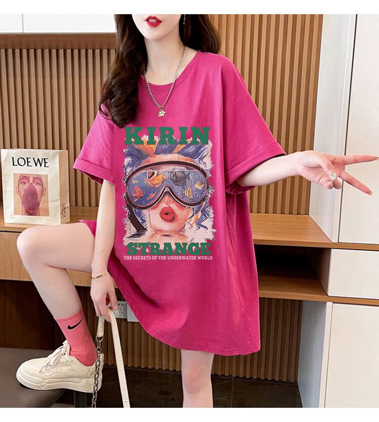 【半額！期間限定！！】話題沸騰中 カジュアル アバンギャルド プリント 3色選択 半袖Tシャツ＜U-8581＞
