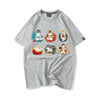 大好評 着心地良い 定番シンプル カジュアル プリント 全8色 半袖Tシャツ<U-9314>