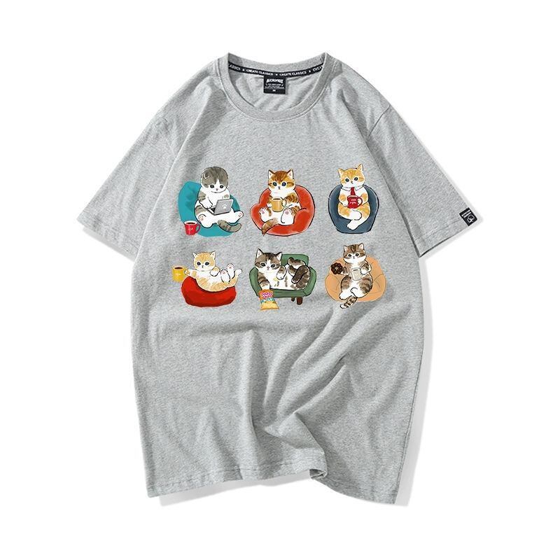大好評 着心地良い 定番シンプル カジュアル プリント 全8色 半袖Tシャツ<U-9314>