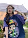 着回し力抜群 個性派 カジュアル プリント 半袖Tシャツ＜U-8163＞