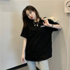 デザイン感 切り替え チャーミング プリント Tシャツ カットソー＜U-3538＞