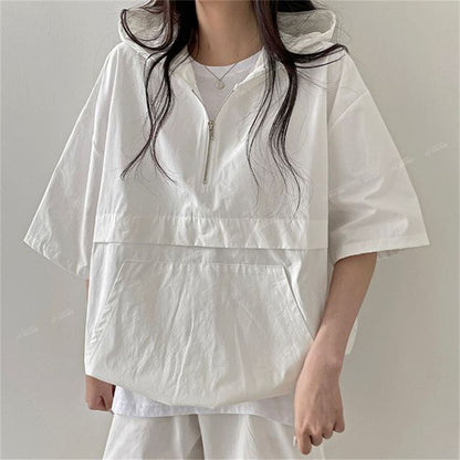 今季マストバイ カジュアル 真夏も快適 4色 半袖 Tシャツ ショートパンツ セットアップ ＜U-11156＞