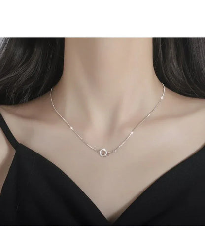 女性力を高める 気質溢れる シンプル ネックレス アクセサリー＜isf-2508＞