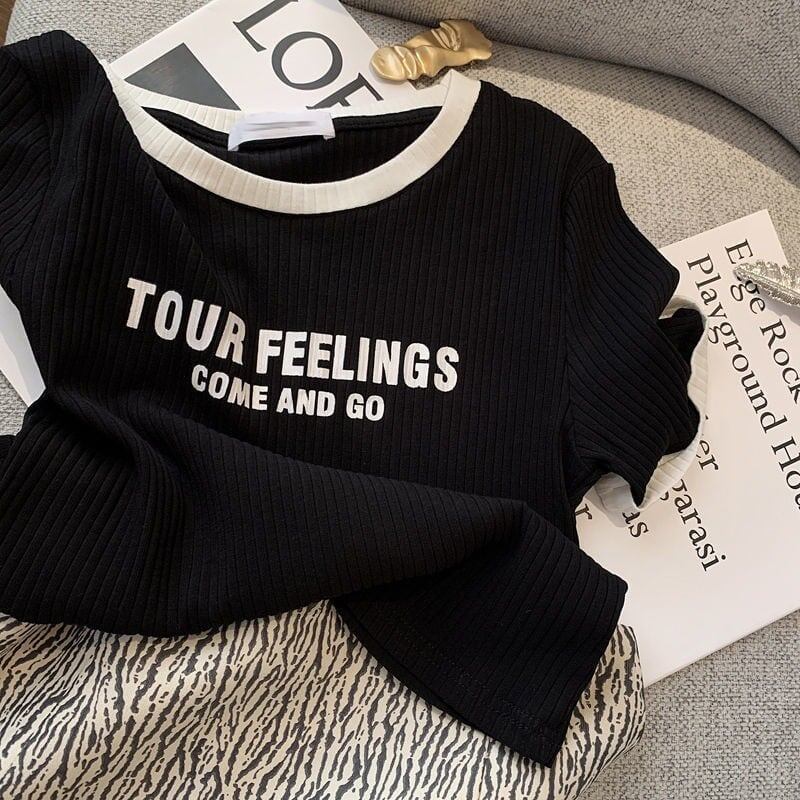 ゆったり感アップ アルファベット ファッション Tシャツ カットソー＜U-3077＞