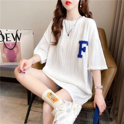 好感度満載 ラウンドネック 美感いっぱい Tシャツ カットソー＜U-3061＞