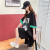 ルーズ プリント オシャレ感たっぷり Tシャツ カットソー ワンピース＜U-3545＞