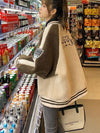 売り切れ必至 カジュアル トレンドアイテム 切り替え 2色選択 グフリースジャケット<U-9749>