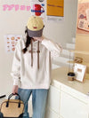 定番シンプルゆったりフード付きパーカ全3色トップス<U-4742>