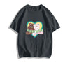 絶対欲しい大人可愛い カジュアル 高見えデザイン プリント全6色 半袖Tシャツ<U-9328>