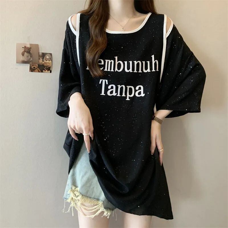 絶対欲しい 特別デザイン 個性派 プリント 2色選択 半袖Tシャツ＜U-8554＞