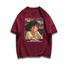 都市ファッショ デザイン オシャレ カジュアル プリント全5色 半袖Tシャツ<U-9258>