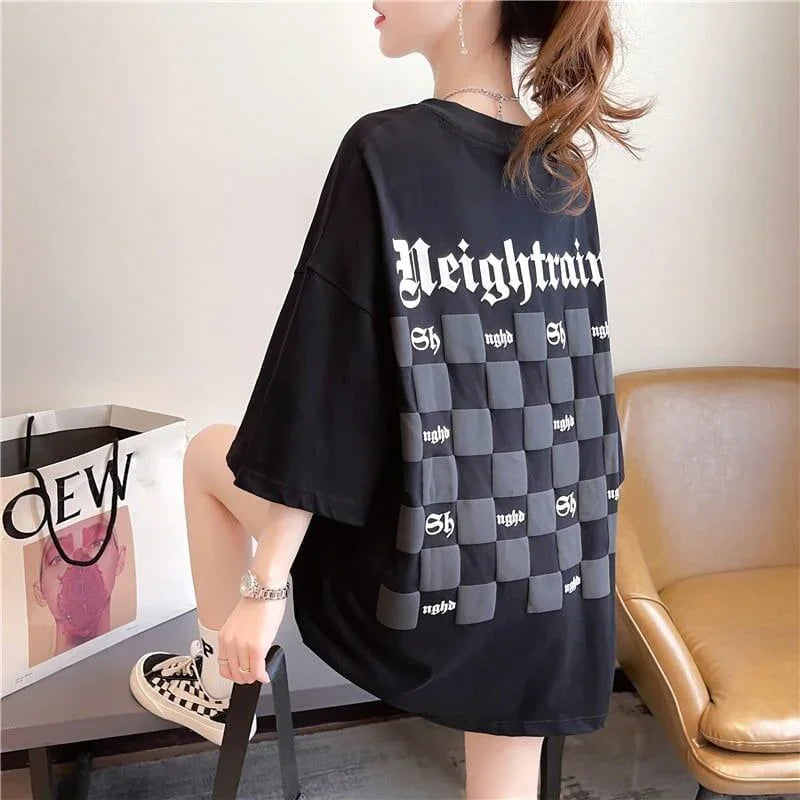 スタイリッシュ 3色選択可 一目惚れ アルファベット Tシャツ カットソー＜U-3060＞