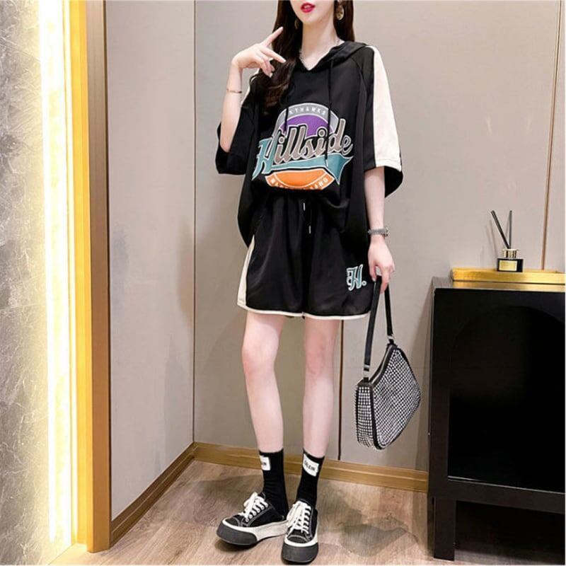 高級感溢れる Tシャツ＋ショートパンツ 好感度満載 セットアップ＜U-3473＞