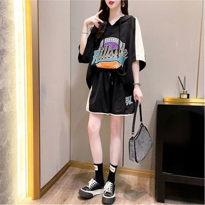高級感溢れる Tシャツ＋ショートパンツ 好感度満載 セットアップ＜U-3473＞