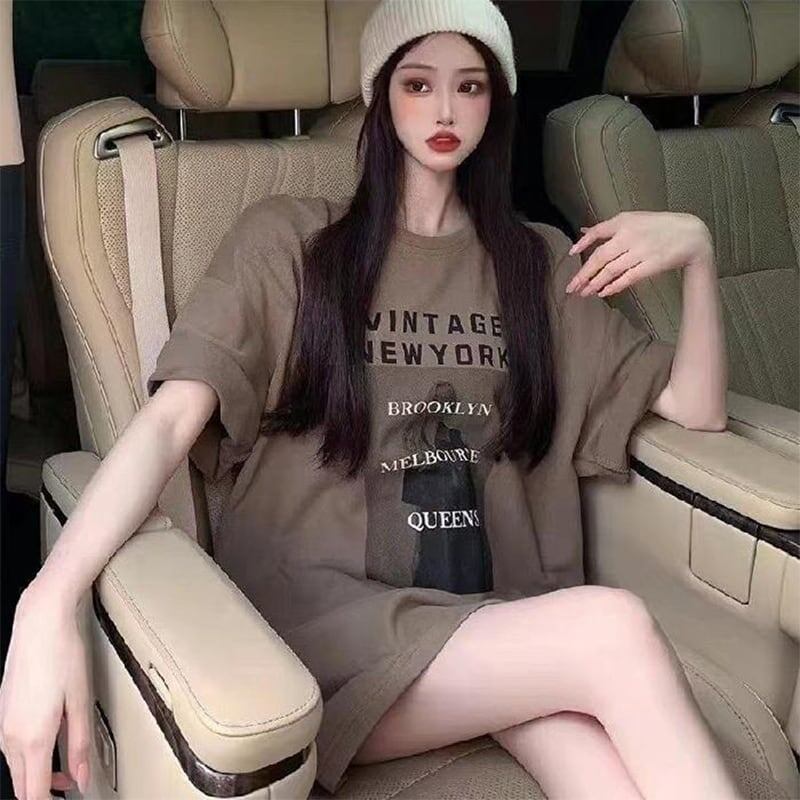 レトロ プリント オシャレ度満点 Tシャツ カットソー＜U-3309＞