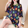 大人可愛い 半袖 紫外線対策 ラウンドネック ルーズ Tシャツ ＜U-8642＞