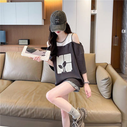 好感度100％ ラウンドネック キュート 半袖 Tシャツ ＜U-8628＞