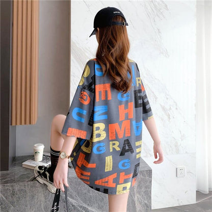 カジュアル 3色選択可 好感度満載 プリント Tシャツ カットソー＜U-3323＞
