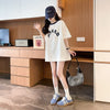 エレガント 早い者勝ち 絶対流行 カジュアル 2色選択 Tシャツ<U-11581>