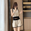 大人可愛い カジュアル 着心地良い 半袖 Tシャツ ショートパンツ セットアップ ＜U-11567＞