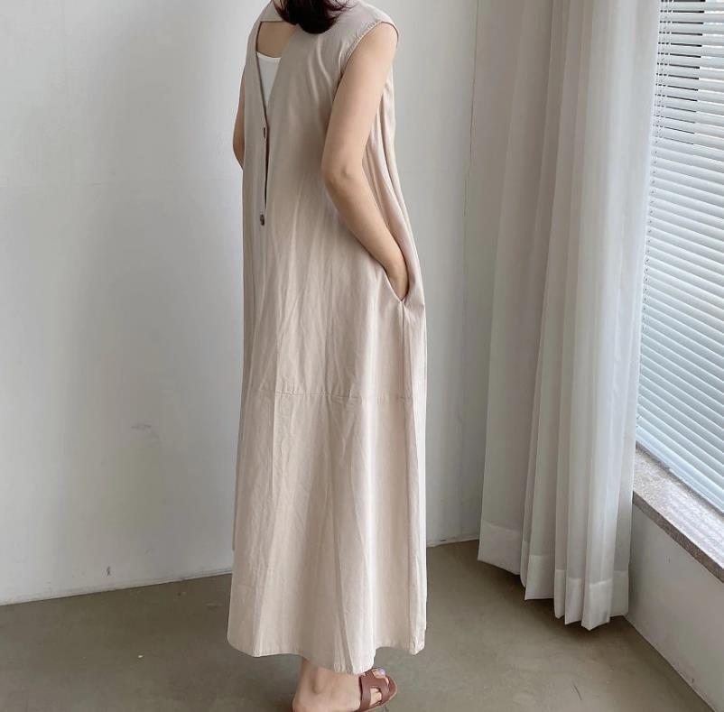定番シンプル エレガント カジュアル ワンピース<U-8374>