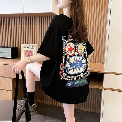 パーソナライズされたプリント半袖Tシャツ<U-5036>
