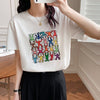 オシャレ度満点 切り替え 着心地抜群 プリント Tシャツ カットソー＜U-3408＞