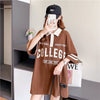 デザイン感 切り替え チャーミング プリント Tシャツ カットソー＜U-3623＞