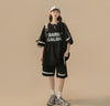 大好評 ファッション カジュアル ルーズ半袖Ｔシャツⅹパンツセット<U-6539>
