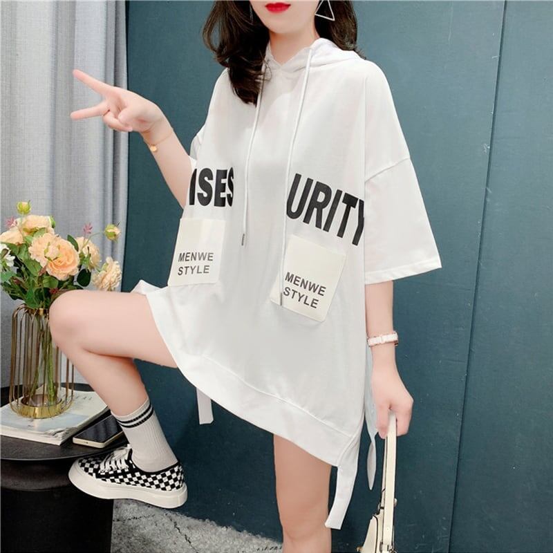 ゆったり感アップ 切り替え 美感いっぱい プリント Tシャツ カットソー＜U-3594＞