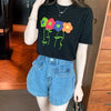 個性的なデザイン プリント 一目惚れ Tシャツ カットソー＜U-3273＞