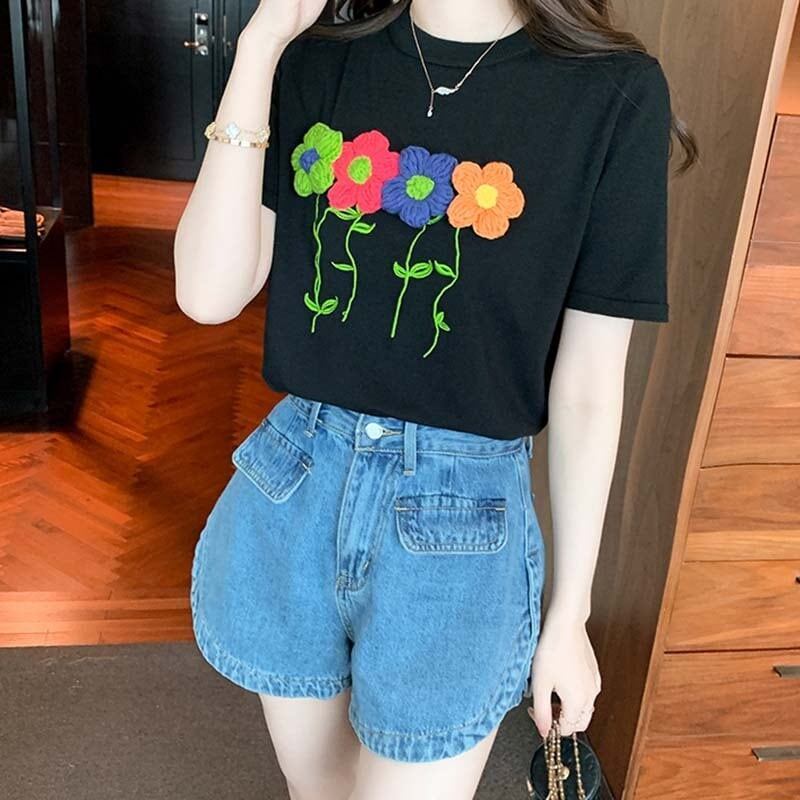 個性的なデザイン プリント 一目惚れ Tシャツ カットソー＜U-3273＞